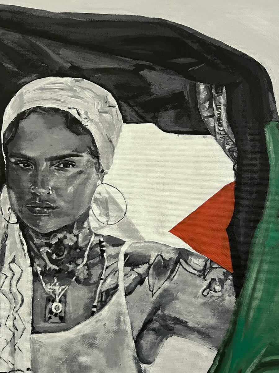 lilyjasminerene's tweet photo. Free Palestine: a call for peace
50x70cm 
acrylic on canvas
@Kehlani https://t.co/tCS0yKu0qN