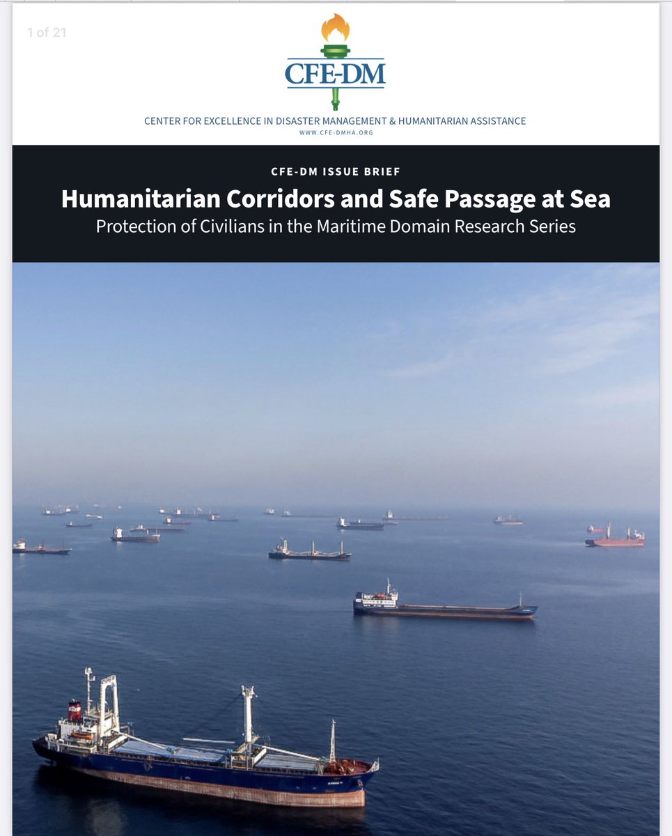 McAvoyJenny's tweet photo. 2/2 Effective #protection of #civilians in the #maritime domain also requires planning ahead for safe passage at sea. @ralphforce1 @cfedmha https://t.co/5XFH8x2blO https://t.co/Szpir3VyGc