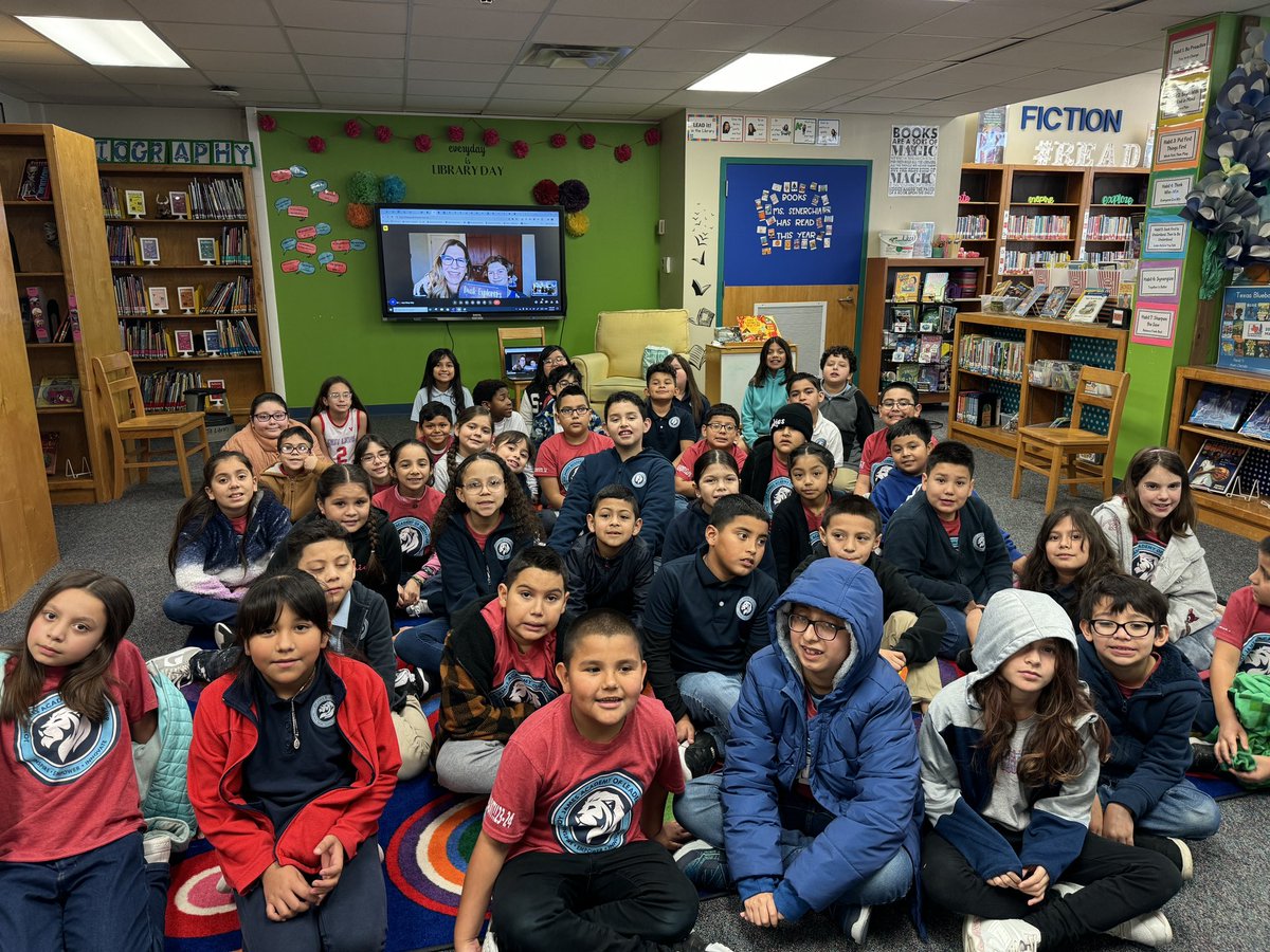 Thank you @lindsaylesliefor connecting with our 3rd graders for WRAD24! We loved hearing about all of the fun you things we can do outside. Having your son read to us was extra fun as well! #joyjames #castleberryisd