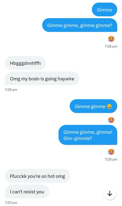 I don't even need my words to drain you of triple digits.  I want it all, and I deserve everything Gimme