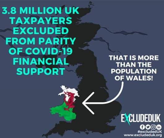 What #ExcludedUK want (what we really, really want) is: *Apology from gov for deliberate denial of support when ordered to close *Full recompense for all non-equal support with other taxpayers *Acknowledgement of consequential loss of lives & livelihoods