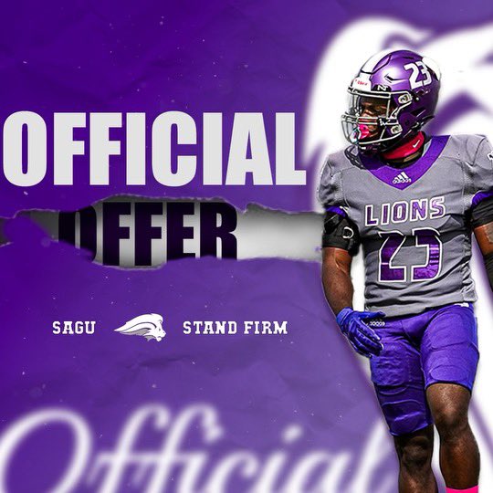 Blessed to receive my 7th offer from @sagu !!! @saviofootball @IAMRODG @CoachJohnson99