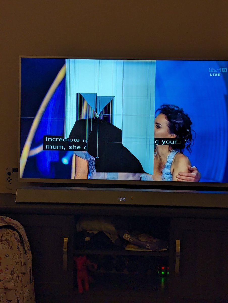 2024astra's tweet photo. Trying to watching #DancingOnIce after my 5 year old broke our TV. https://t.co/PcplOaHdKo