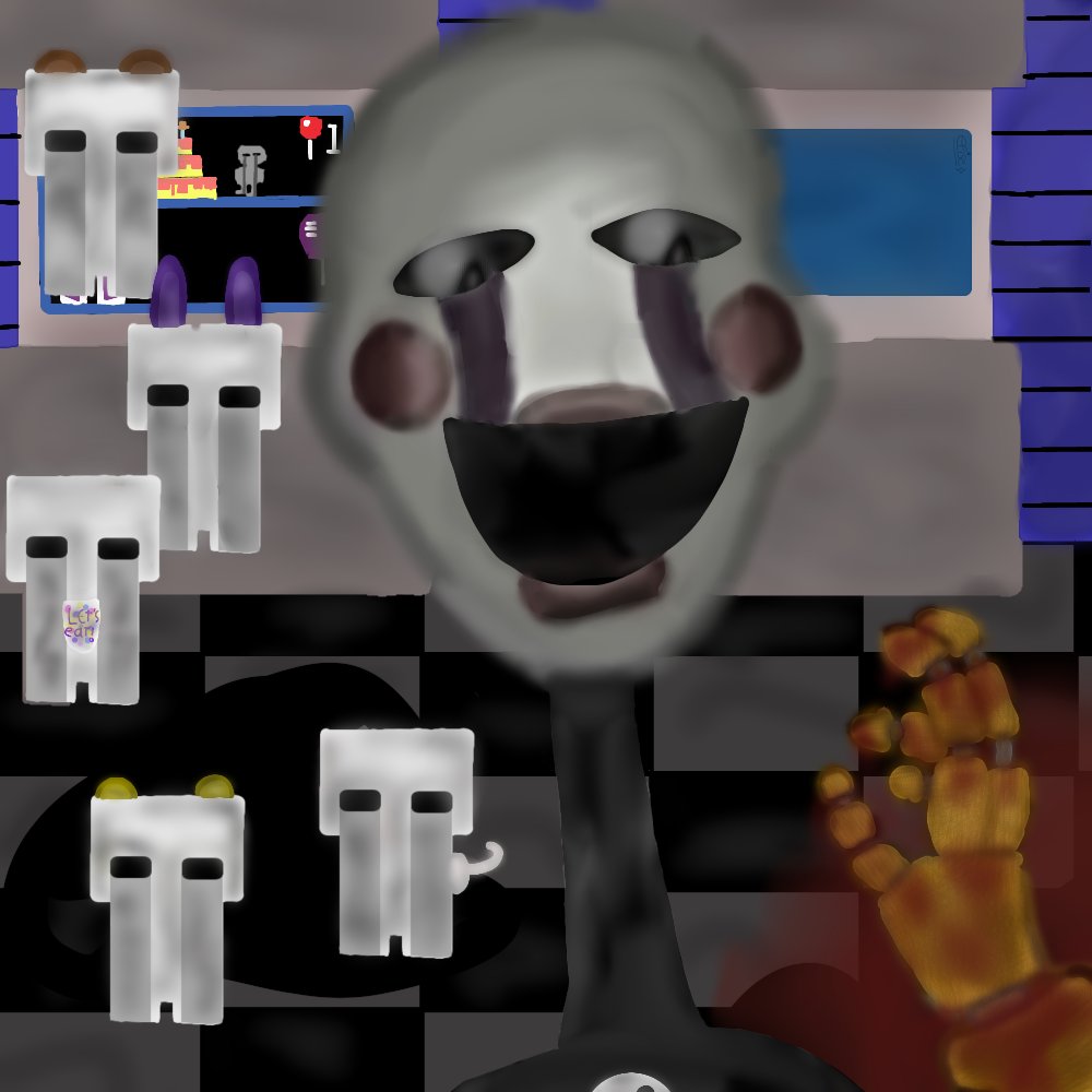 FlickEllyy's tweet image. IM DONEEEEE 🥹#puppet #puppetfnaf #puppetfanart