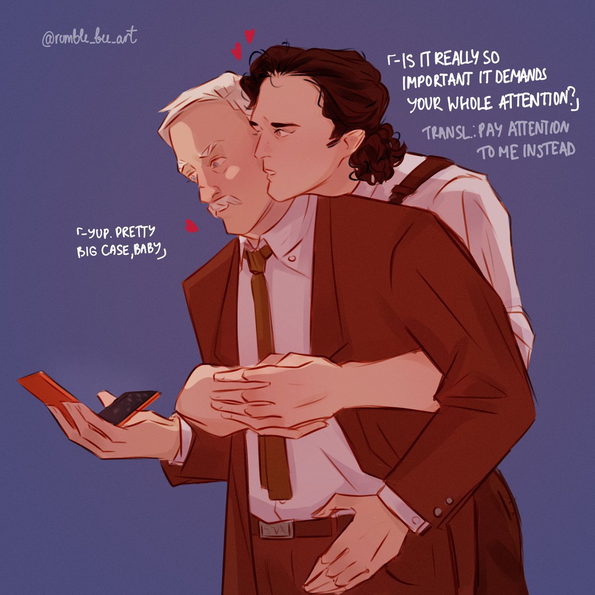 rumblebeeart's tweet image. God of Stories this, God of Mischief that. Yeah, to you - to my good pal Mobius M. Mobius he is actually his very clingy girlfriend. Hope that helps  

#lokius