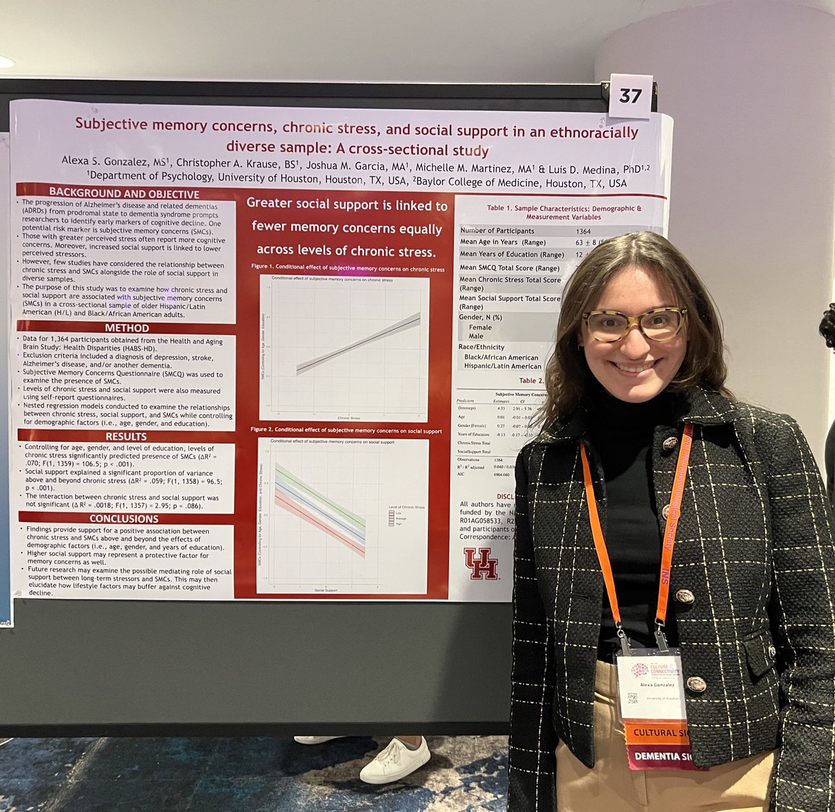 AlexaGonzalez35's tweet photo. 2nd INS with the @CARMA_lab_UH ✅ Grateful for my CARMA family and the opportunity to witness all the incredible neuropsychological research taking place! #INS2024inNYC https://t.co/olhPGJoZM5