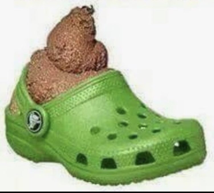 <a href="/mmpadellan/">BrooklynDad_Defiant!☮️</a> Don’t lie.
We all know Joe Biden and democrats signature shoe is the Croc O Shit