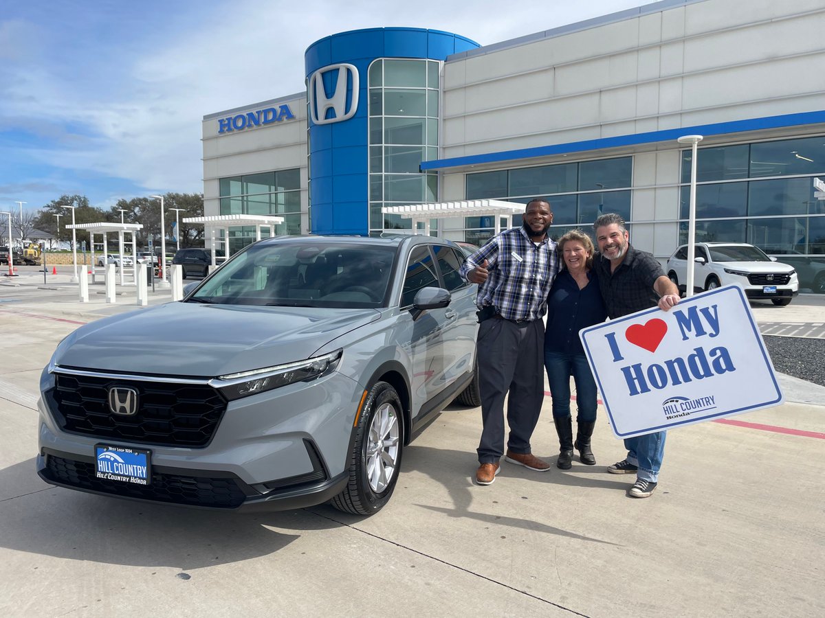 Thrilled to welcome our newest family members at Hill Country Honda! 🚗✨ There's nothing quite like sharing the love for your Honda. Welcome to the family! #HillCountryHonda #HondaFamily