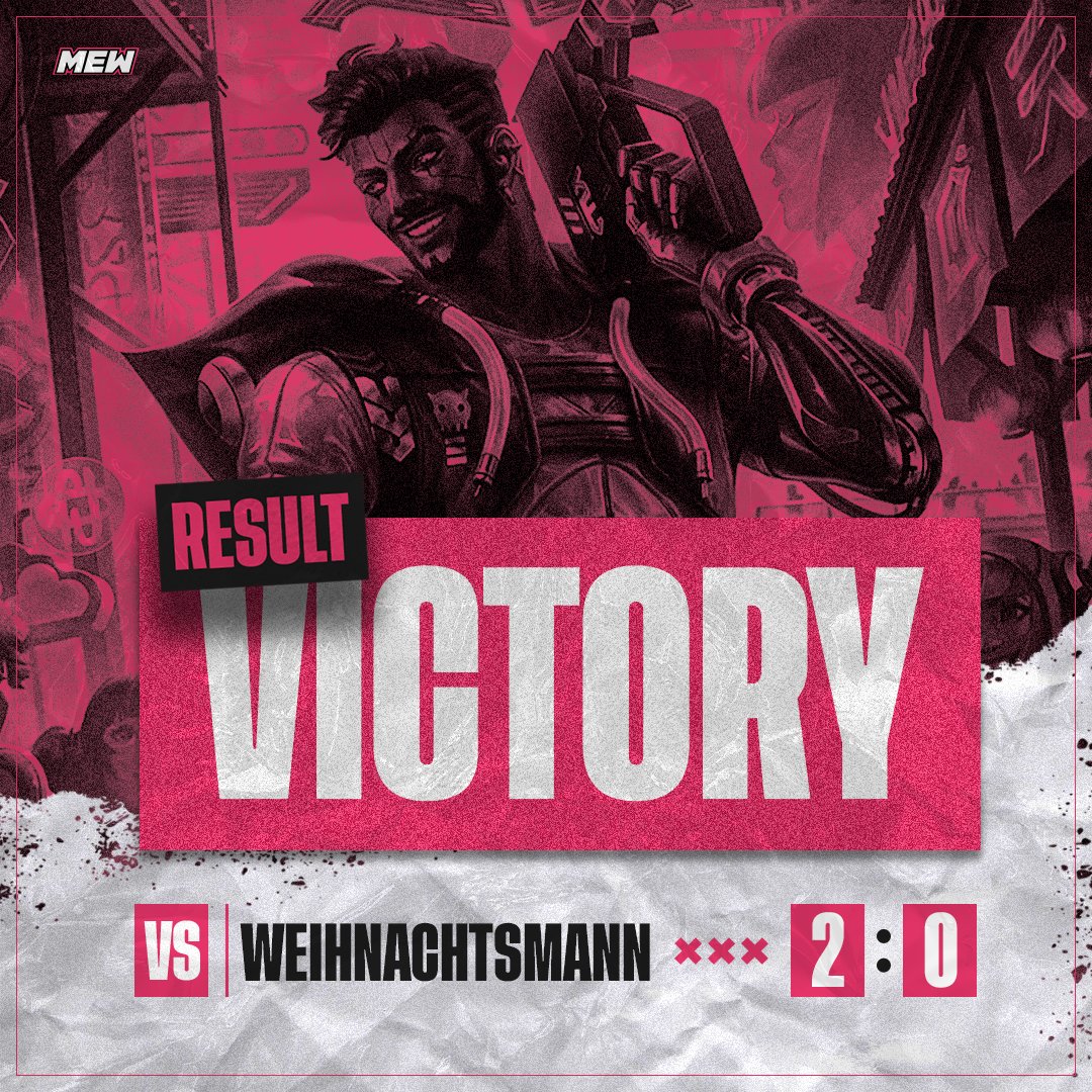 [#MewMAIN]

Damit sind wir weiter ungeschlagen in der DIV 5 🔥

GGWP Weihnachtsmann &amp; CO. KG

#MEWPower