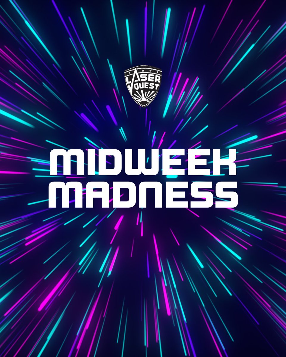 ⚡ 𝗦𝗣𝗘𝗖𝗜𝗔𝗟 𝗢𝗙𝗙𝗘𝗥 ⚡ 
Laser Quest Midweek Madness - £15 per person! 🎉 

Get 3 games of Laser Quest for just £15! Valid Monday - Friday, 4pm - 9pm only. 

Book online now! ➡️ i.mtr.cool/xsfxklnndk