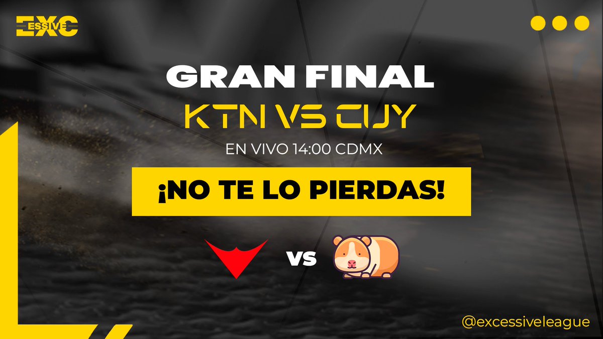 ¿Estás preparado para esta gran final? 👀
Ven a ver a estos grandes jugar en: twitch.tv/excessiveleague