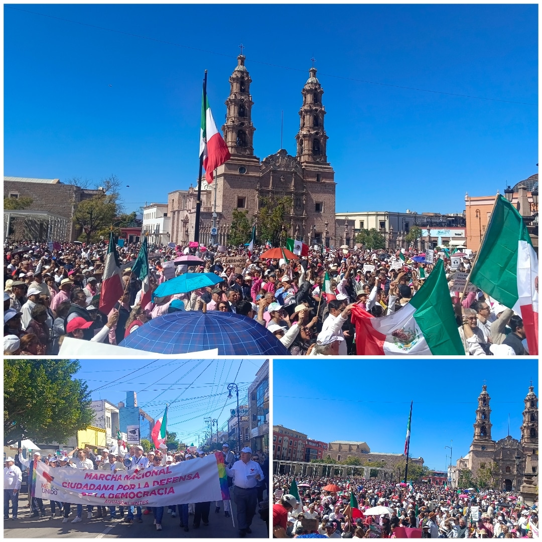 Marcha para defender nuestros derechos... 

Excelente domingo para todas y todos 🌞🇲🇽

#NuestraDemocraciaNoSeToca 
#Aguascalientes