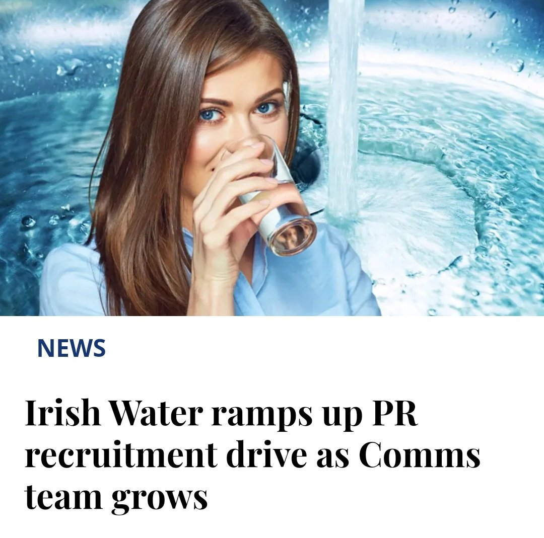 caulmick's tweet photo. Quangoed
Irish Water is significantly beefing up its army of spin doctors and communications staff as part of its campaign to recruit 700 new staff.
#IrishWater #not1pipe
#HowIrelandWorks
https://t.co/KguClWgqqA https://t.co/m4W44BAnhp
