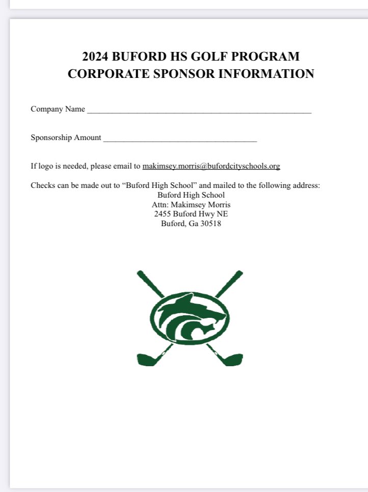 Support the 2024 Wolves this golf season with these Sponsorship Opportunities .   #GoWolves