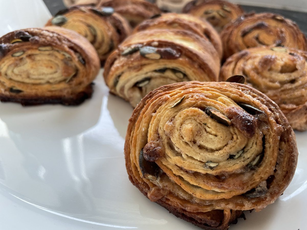 Thankful to be able to bake again- Marzipan-Franzbrötchen. #cookingtherapy