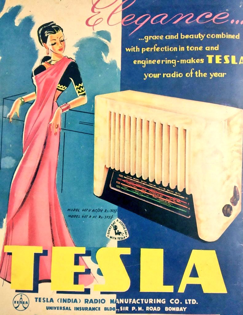 1953 :: TESLA Radio at Rs 375 /- @elonmusk