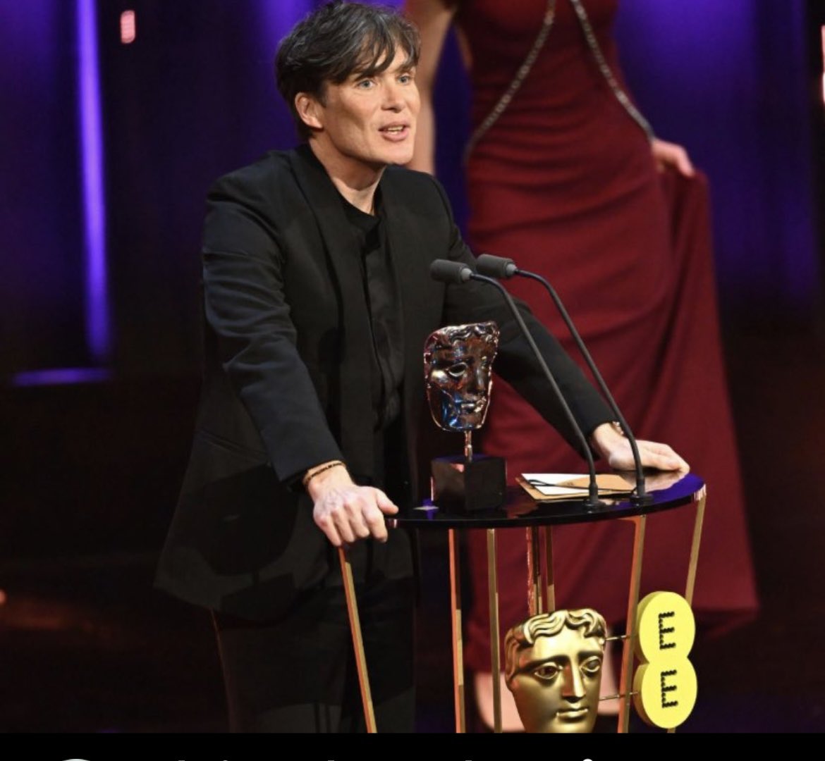 Finally at last, recognition. #bafta #cillianmurphy