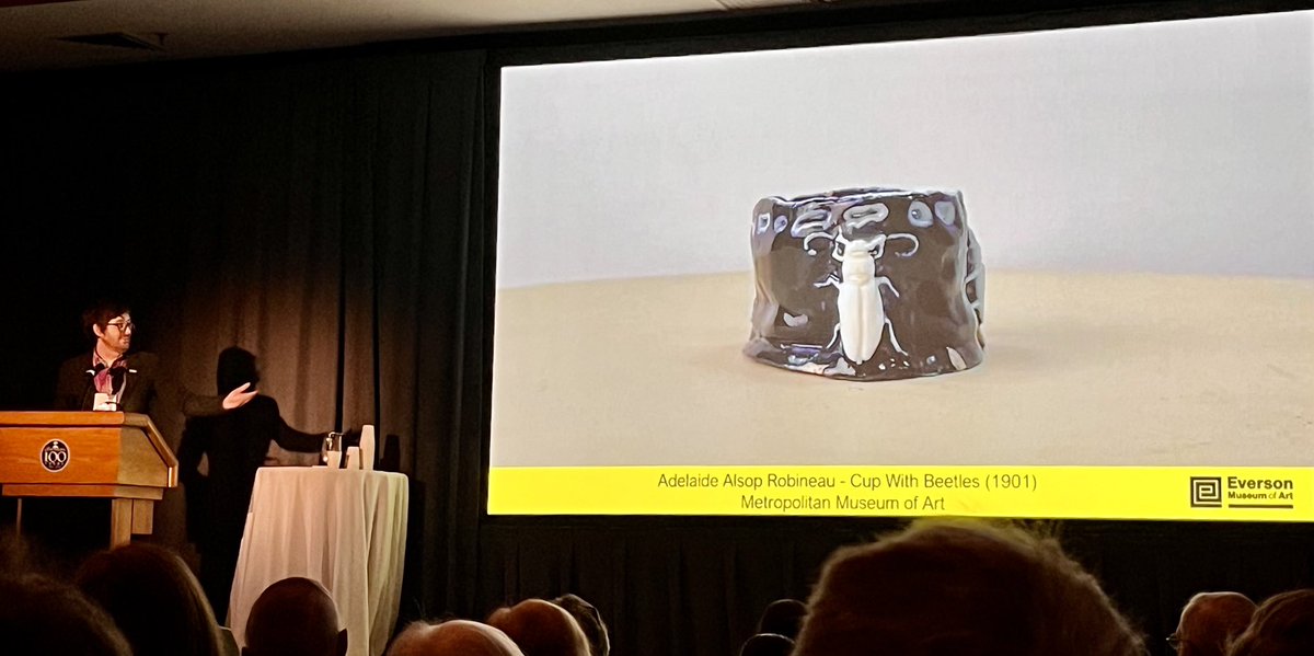 Nice job Garth Johnson - talking ceramics at the #NationalArts&amp;CraftsConference. Garth represents the <a href="/EversonMuseum/">Everson Museum of Art</a>  and the <a href="/StickleyHouse/">GustavStickleyHouse</a>.