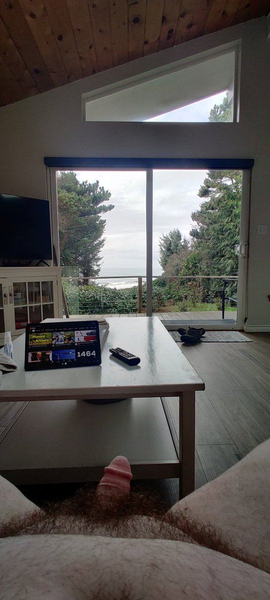 One of the best parts of an oceanside cabin is the great view. Who wants to enjoy it with me?