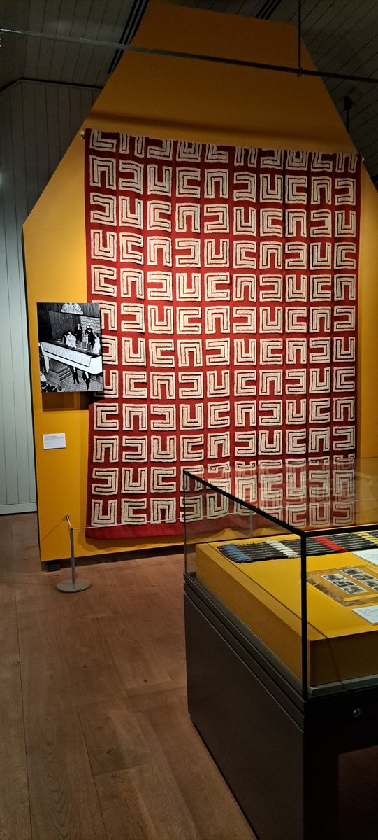 Watching BAFTAs from the Royal Festival Hall with occasional view of the boxes and Bourne and Allen's fabulous original curtains, over 70 years old. More about them in Double Weave @museumartcraft