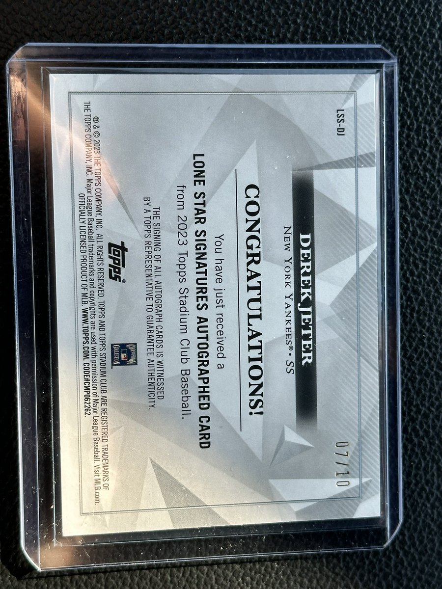 Jimmy McCauliffe (@jimmymccauliffe) on Twitter photo Probably one of the best hits I’ve had in awhile! Had a lot of luck ripping Stadium Club. Jeter on-card auto /10. Whaddya think <a href="/CardPurchaser/">Card Purchaser</a> ? #thehobby Probably one of the best hits I’ve had in awhile! Had a lot of luck ripping Stadium Club. Jeter on-card auto /10. Whaddya think <a href="/CardPurchaser/">Card Purchaser</a> ? #thehobby