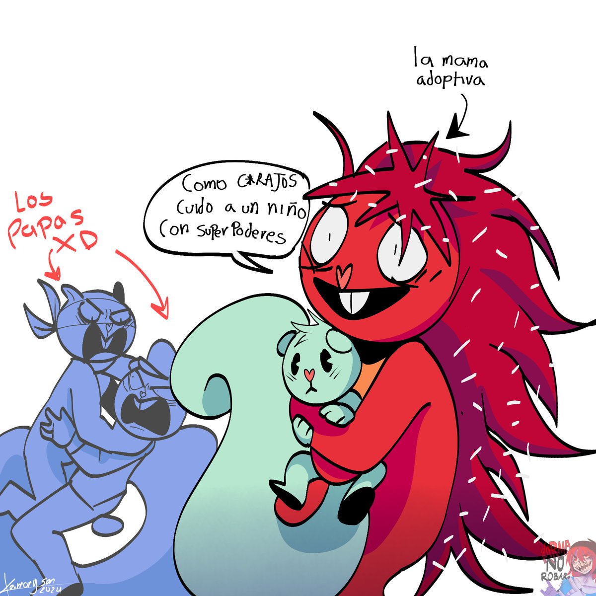 SanKarmony's tweet photo. Ya se que no eh actualizado el comic, (voy por la pag 8) , pero es que me esta dando hueva :""""v ,pero el lado bueno es que estoy haciendo los diseños de los demas :3 se los paso en un rato
#happytreefriends #htf #flaky #splendy #flippy #heroic #htfoc #oc #art https://t.co/0eBpWxbQlU