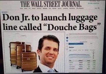If you were suckered enough to buy Trumps sneakers, don’t forget to pick up the matching bag. 😆 #MAGAMorons #GrifterInChief #TrumpCrimeFamily