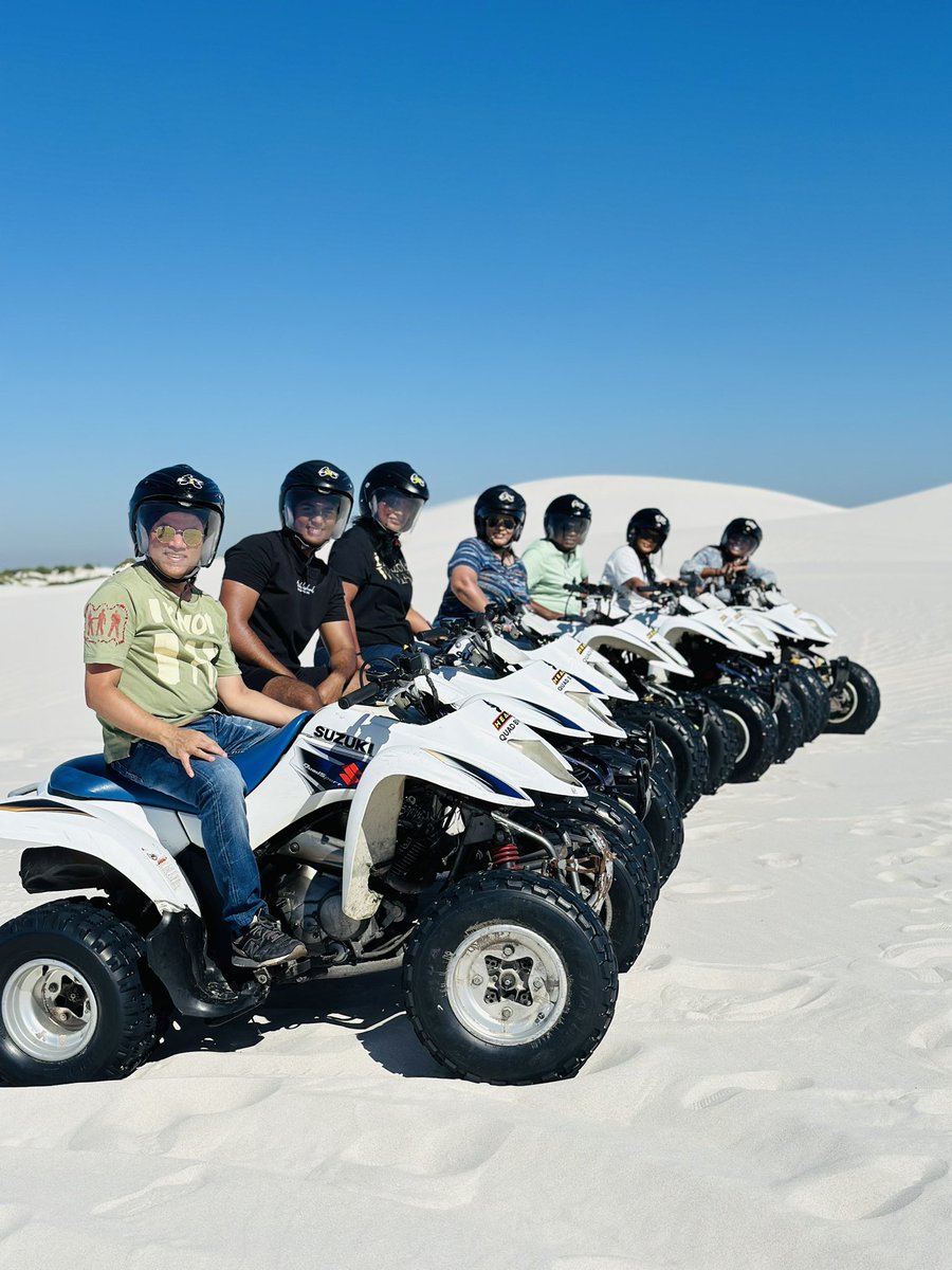 cyrilnaicker's tweet image. Unleashing adrenaline and exploring Cape Town like never before! 🏎️💨 Quad biking through sand dunes and stunning landscapes of this beautiful city. Definitely an adventure worth every heartbeat. #atlantisadventure #quadbiking #explorebeyond