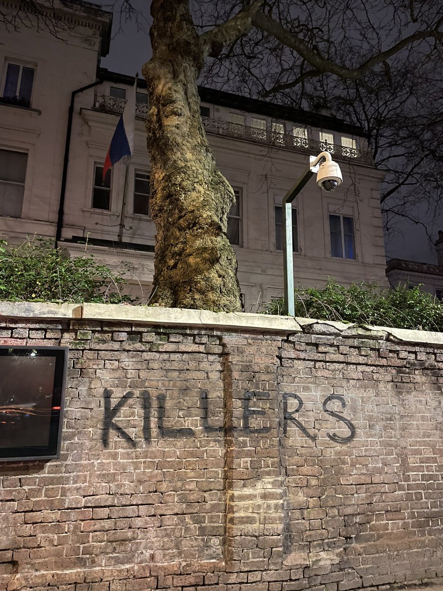 Past three days by the Russian embassy in London.