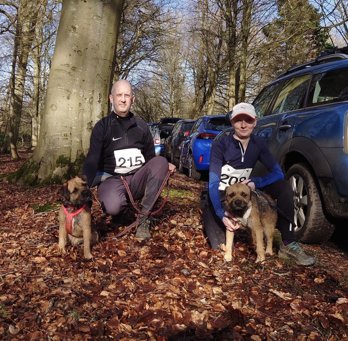 Debut race. We were not the smallest nor the loudest. First #canicross race = success. #BTPosse #TrailRunning #HappyRunner