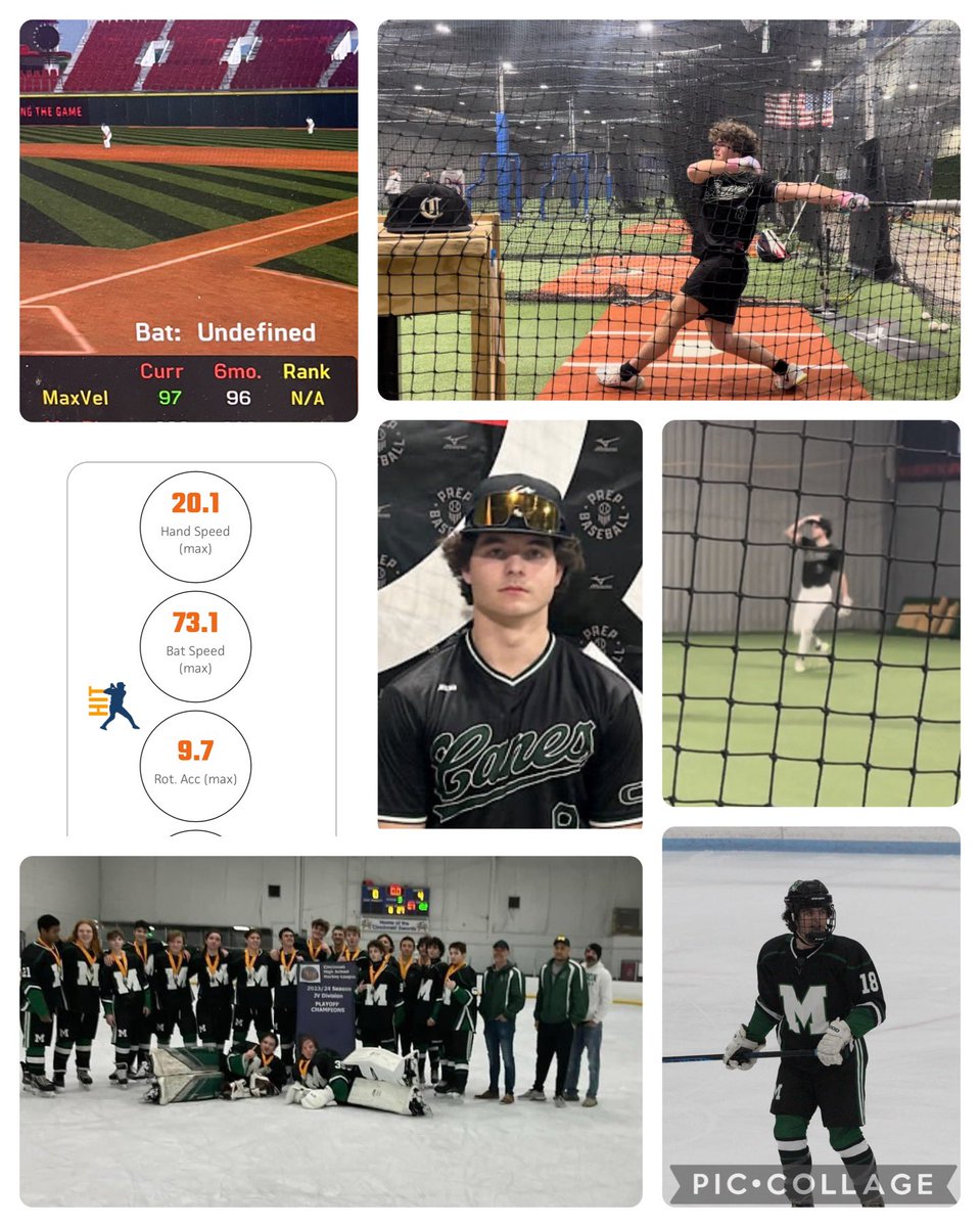 NBest08's tweet photo. Baseball offseason (aka hockey season) has concluded.

✅Exit Velo -PR -97 2/3 @CBaseball2025
✅ Ohio PBR 2/8 recorded Exit Velo 95.5 and Bat Speed 73.1  @PrepBaseballOH
✅Won hockey Championship 2/18 @CometIceHockey (4-0) 

Ready for high school baseball @MasonHSBaseball https://t.co/SkijZvhIUZ