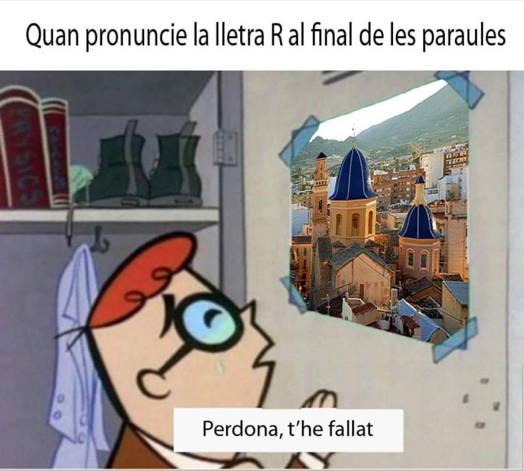 Quan pronuncie la lletra R al final de les paraules