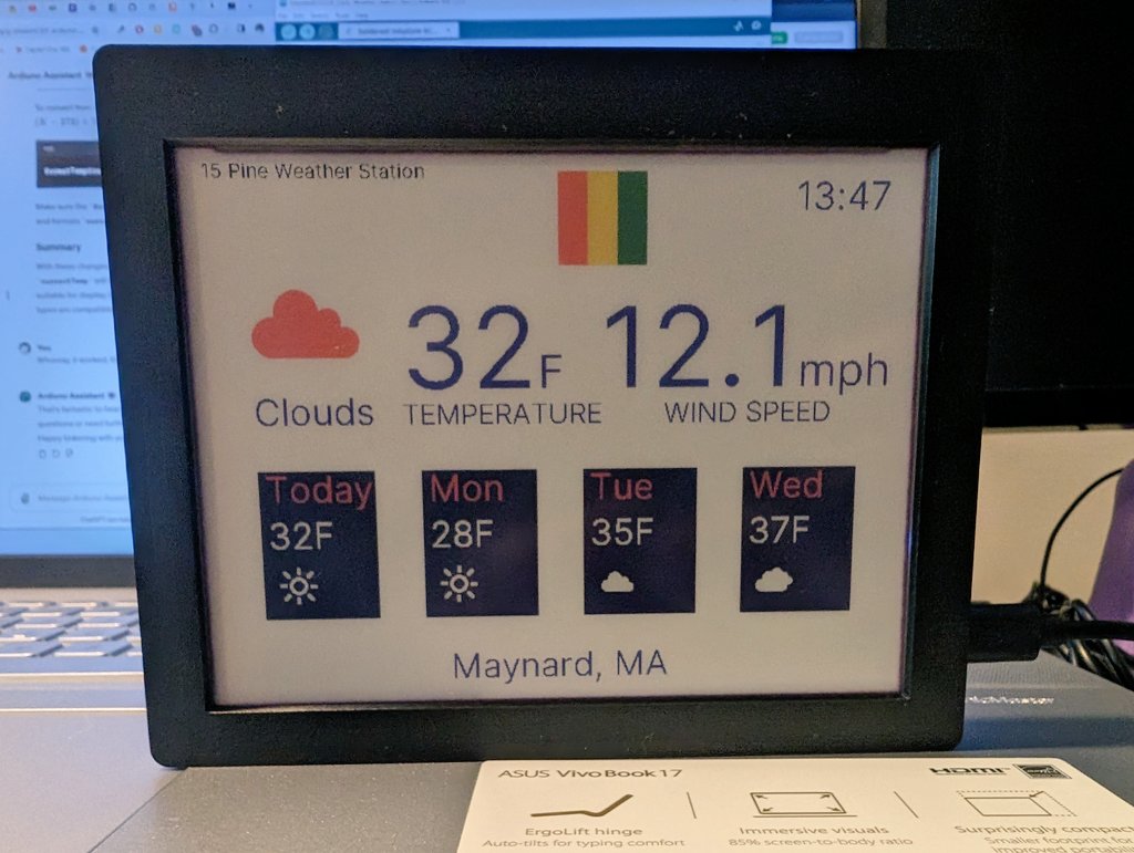 sgtpatel's tweet image. Made a cute weather station with #Inkplate 6 Color e ink display and with #arduino as a learning experience
Next addition of indoor gas sensor
Thanks to Autodesk #instructables