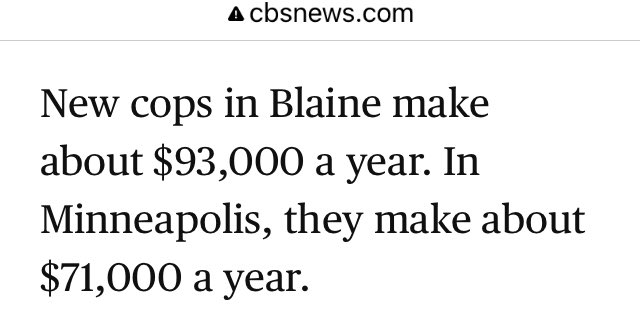whatMsKsaid's tweet photo. it’s still deeply insulting a 1st year Blaine High School special education teacher w/ student loan debt from earning their teaching degree makes $43,000 less than a Blaine police officer https://t.co/cgBMgpKMHP