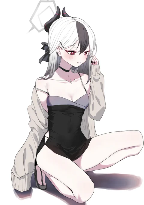 カヨコドレスの気になる紐 #ブルアカ 