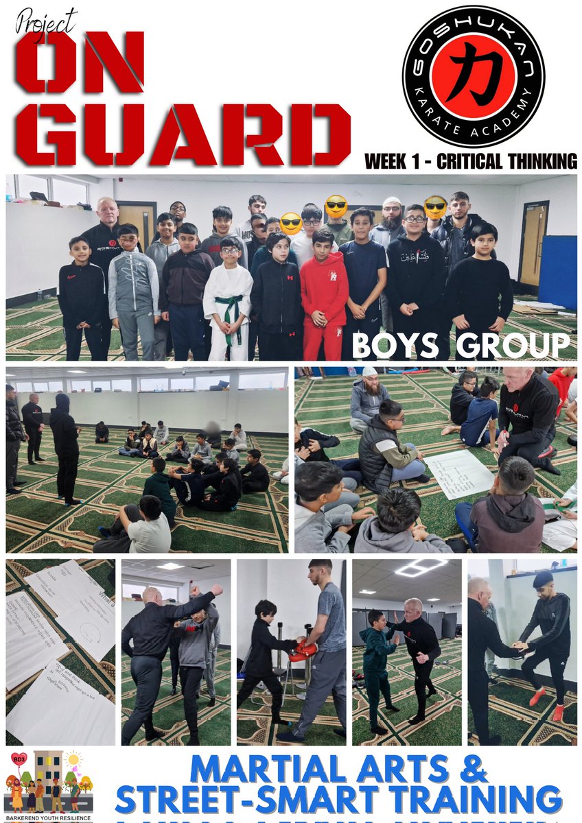 Sophie_Hussain's tweet photo. Great start to our #ProjectOnGuard workshop as part of the #BD3 #YouthResilience Programme. With 22 boys from Bradford coming together to learn and develop understanding of #StreetSafety and applying critical thinking skills 
#YouthEducation #YouthEmpowerment
#StreetSmart #VAWG https://t.co/BMYlrsz9t0