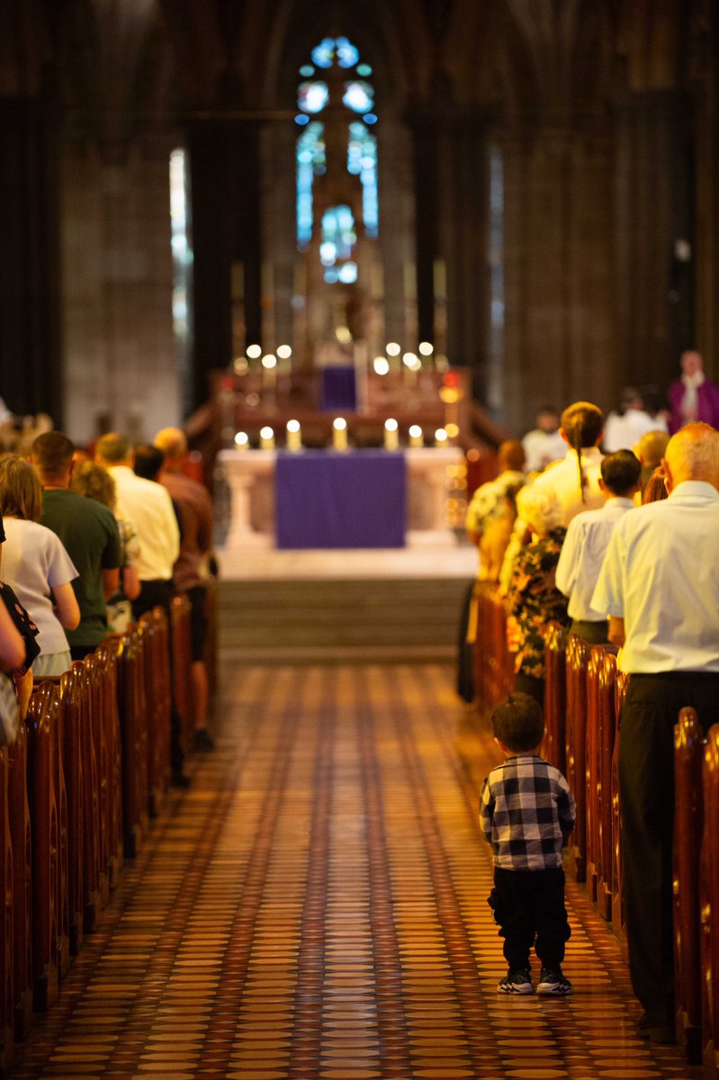 catholicmelb's tweet photo. Saying 'yes' to a life in Christ can be a deeply personal journey, but it's also one to be shared and celebrated by the wider faith community. And as @BishopComensoli said at this year's Rite of Election: 'You are not alone in faith!'🙏 Read more: https://t.co/CwwwlsK1dt https://t.co/0e6NtJdjlu