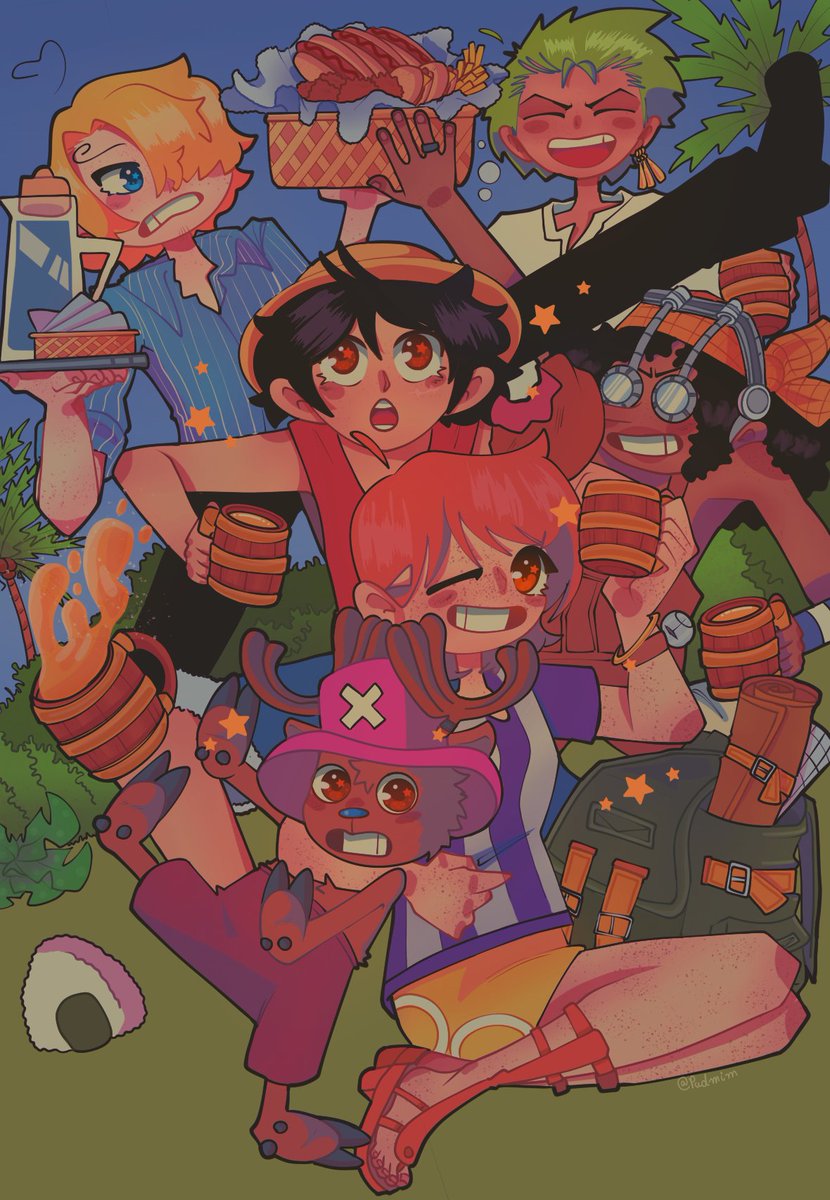Mugiwaras redraw 🍺|#onepiece