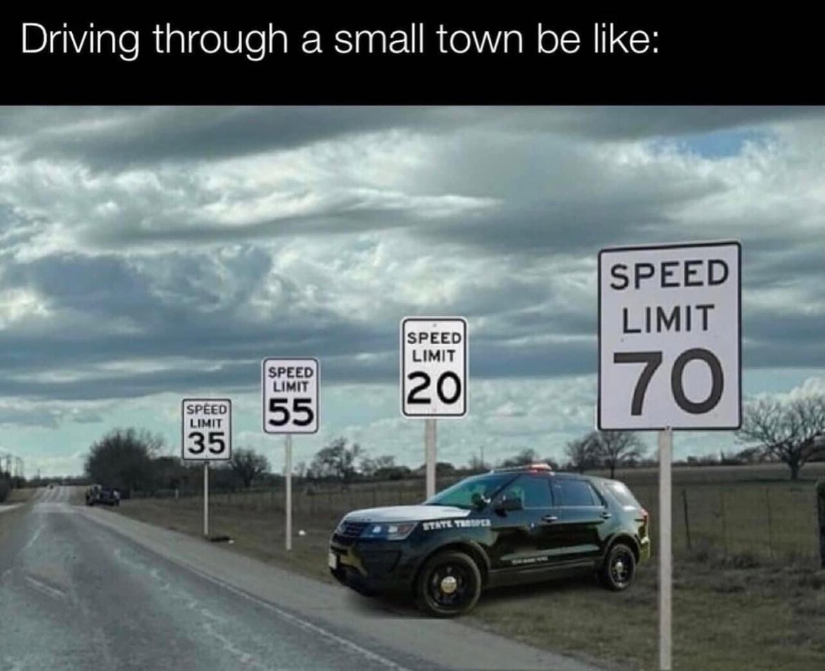 Where are the worst speed traps in your market?

Main St., Hingham, MA I’m looking at you👀😂 40, 25, 30, 45, 35.

Drive safely y’all!