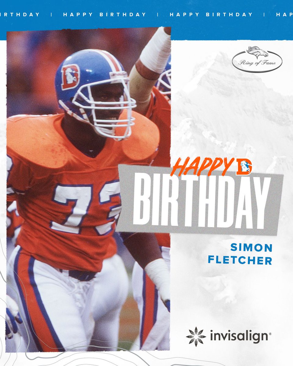 RT to help us wish #BroncosROF LB Simon Fletcher a happy birthday!