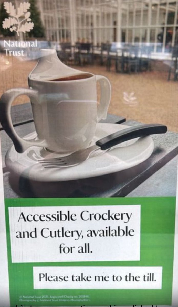 CeliaRichards0n's tweet photo. New accessible crockery now available at National Trust cafés and tearooms. Well done colleagues, always improving the everyday things. https://t.co/7eUpSNj6dH