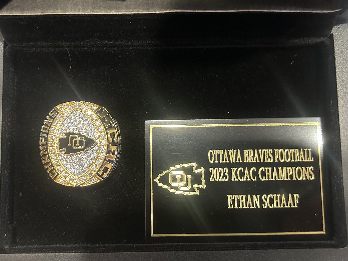 ryschaaf's tweet photo. Ottawa U held their banquet and presented the team their KCAC Championship rings. @ethan_schaaf also was recognized as a KCAC Scholar Athlete.  Proud to see what he and big brother @CoachRSchaaf have accomplished.  Not many have a son on staff with another son on the roster. https://t.co/rEtvYBY7XP