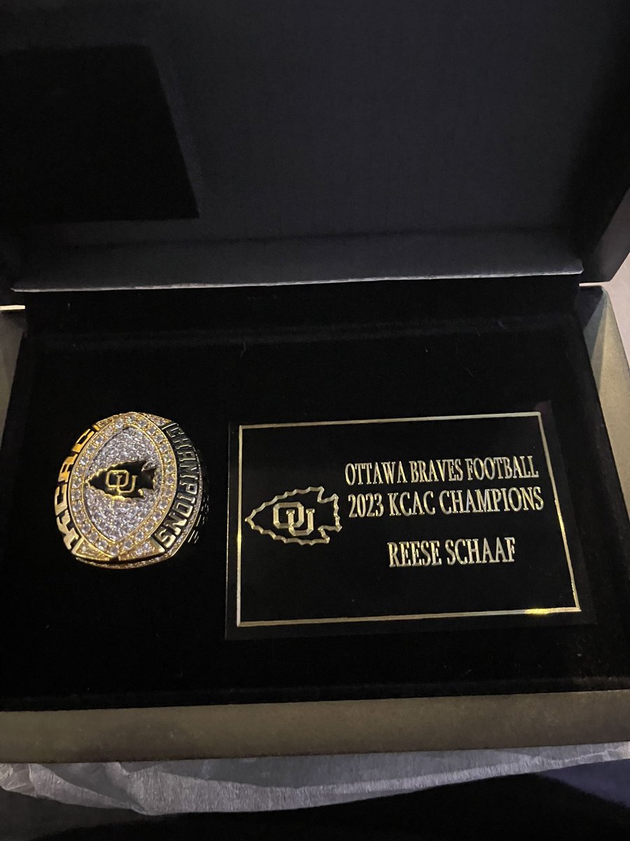 Ottawa U held their banquet and presented the team their KCAC Championship rings. <a href="/ethan_schaaf/">Ethan Schaaf</a> also was recognized as a KCAC Scholar Athlete.  Proud to see what he and big brother <a href="/CoachRSchaaf/">Reese Schaaf</a> have accomplished.  Not many have a son on staff with another son on the roster.