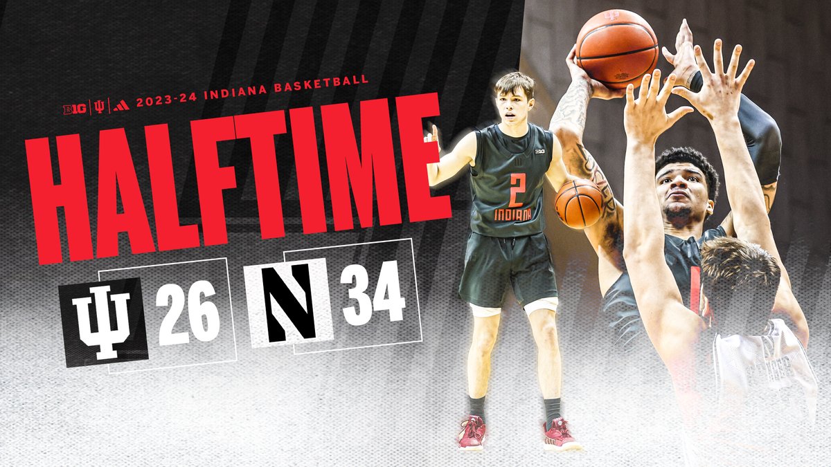 IndianaMBB's tweet photo. At the break. https://t.co/zANBDhDZY5