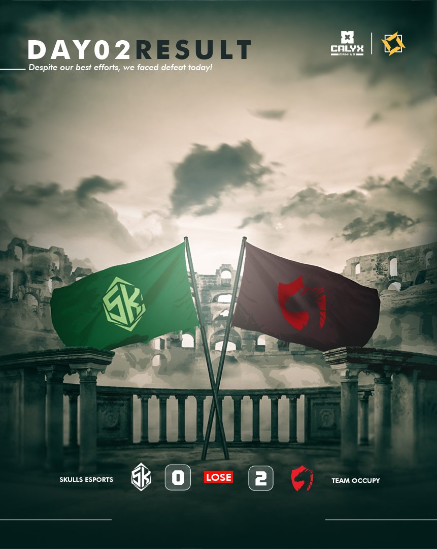 Skulls esports (@skulls_esports1) on Twitter photo Tonight was unfortunate for our team, ggs to <a href="/Team_Occupy/">Team Occupy</a> tmrw will be better
#challengersMENA Tonight was unfortunate for our team, ggs to <a href="/Team_Occupy/">Team Occupy</a> tmrw will be better
#challengersMENA