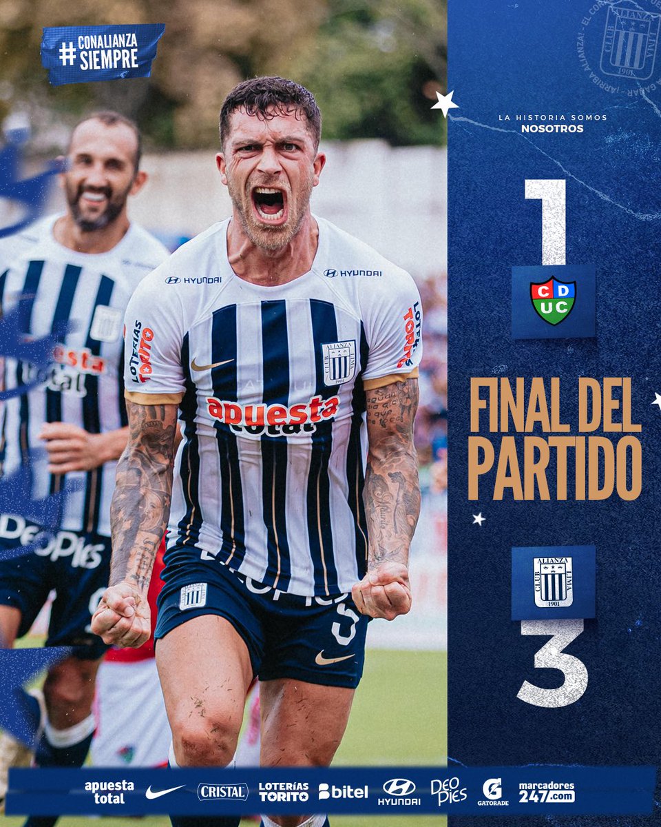 ClubALoficial's tweet photo. 🔵 ¡𝐅𝐢𝐧𝐚𝐥 𝐝𝐞𝐥 𝐩𝐚𝐫𝐭𝐢𝐝𝐨! ⚪️

¡𝗚𝗔𝗡𝗔𝗠𝗢𝗢𝗢𝗢𝗢𝗢𝗢𝗦! 💙
¡𝗟𝗮 𝘃𝗶��𝘁𝗼𝗿𝗶𝗮 𝗲𝗻 𝗧𝗮𝗿𝗮𝗽𝗼𝘁𝗼! 🌴🌧️👊🏾

Unión Comercio 1️⃣ - 3️⃣ @ClubALoficial 

¡𝗔𝗥𝗥𝗜𝗕𝗔 𝗔𝗟𝗜𝗔𝗡𝗭𝗔, 𝗘𝗡 𝗧𝗢𝗗𝗢 𝗘𝗟 𝗣𝗘𝗥𝗨́! 🤜🏾🤛🏾

#123AñosDeGloria 
#ConAlianzaSiempre https://t.co/4yrz3a1mV4