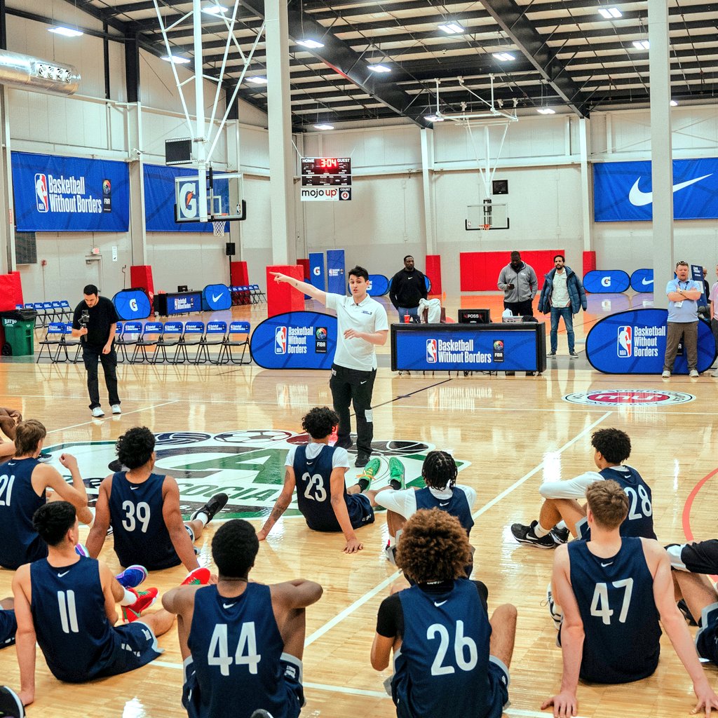 DraftExpress's tweet photo. Fun weekend at Basketball Without Borders.

Camp MVP: Will Riley 🇨🇦
Playoffs+Defensive MVP: Khaman Maluach 🇸🇸 

All-Stars:
Maluach 🇸🇸
Riley 🇨🇦
Hamad Mousa 🇶🇦
Noa Essengue 🇫🇷
Kasparas Jakucionis 🇱🇹
Neoklis Avdalas 🇬🇷
Savo Drezgic 🇷🇸
Shon Abaev 🇮🇱
Danny Carbuccia 🇩🇴
Nolan Traore 🇫🇷 https://t.co/sFWwKZiDU8