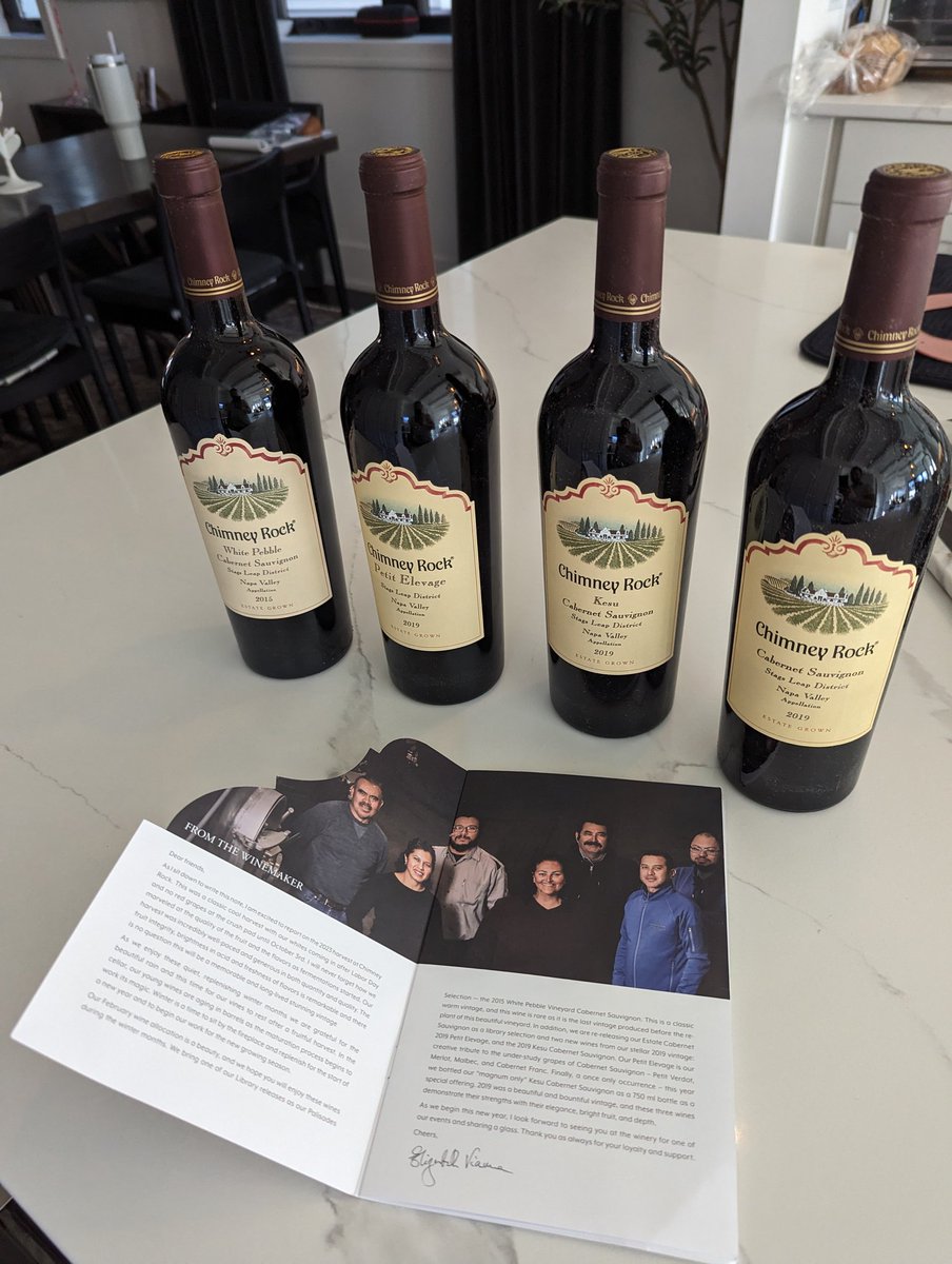 adegroot88's tweet photo. @ChimneyRockWine Very excited to receive our first Winter 2024 shipment, best Xmas gift of the year! https://t.co/xxUFfyaNyK