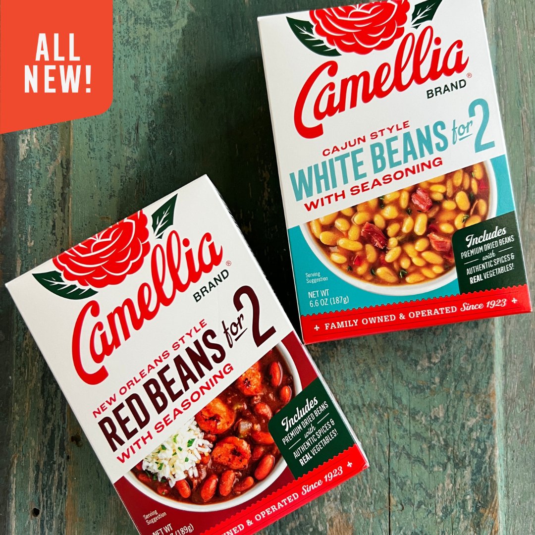CamelliaBeans's tweet photo. Take your pick: 🔴 or ⚪? Or... both? Check out our Authentic Cajun Style White Beans and New Orleans Style Red Beans for ✌️, featuring premium Camellia® Brand dried beans, authentic spices, and real vegetables. #Its2Good #Beansfor2 #CamelliaBrand
https://t.co/Qw5nVG1wwM https://t.co/824GRCXULC
