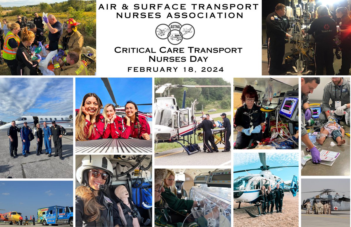 Happy #CriticalCareTransportNursesDay to all the incredible air & surface transport #nurses across the globe! TODAY ONLY-In honor of CCTND, take 40% off of your shopping cart with coupon code 40%OFF (Valid Feb 18 24) astna.org/store/ #CCTND page: astna.org/page/cctnd